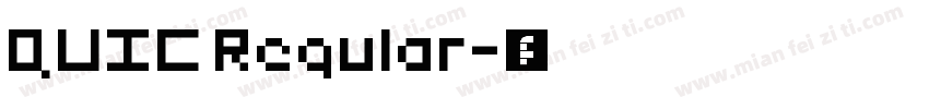 QUIC Regular字体转换